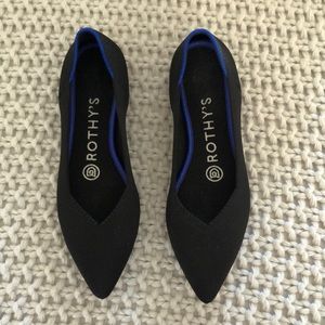 Rothy’s Black Pointed Toe Flats